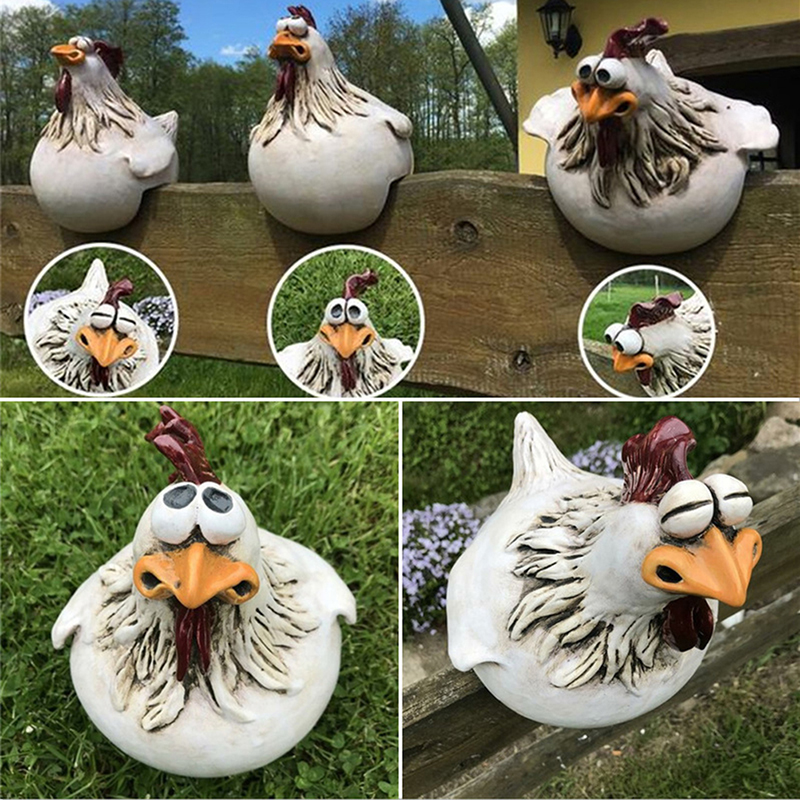 1+1 FREE | ChickenDeko™ - Garden chicken figures with big eyes [Last day discount]