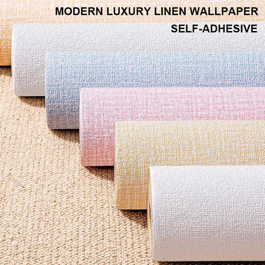 ElegantWall™ - 3D Self-Adhesive Waterproof Linen Wallpaper [Last Day Discount] 