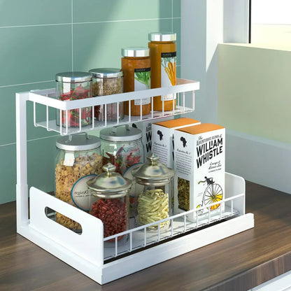 Removable, pull -out kitchen cabinet shelf