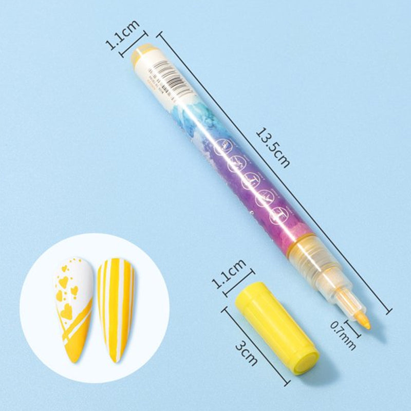 6+6 Free | PrescisionNail - 12-Color Nail Pen - Ultra-Thin Curved Nail Pen [Last Day Discount] 