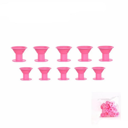 Silicone heat -free curlers