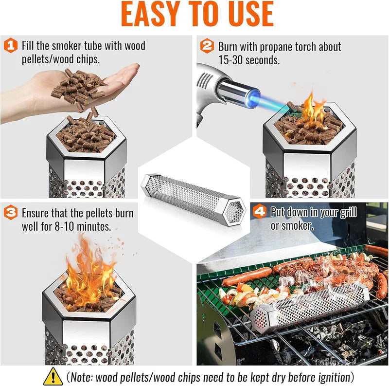 SmokeMaster™ - Stainless Steel Pellet Grill Box [Last Day Discount]