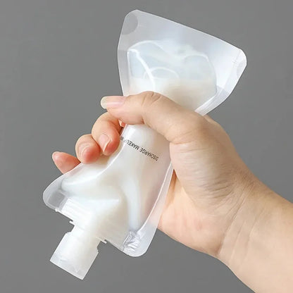 Expiratory travel fluid bag