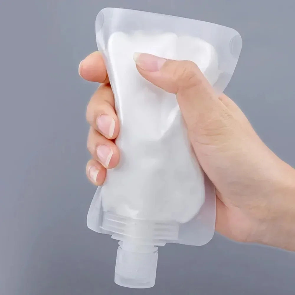 Expiratory travel fluid bag