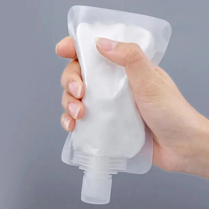 Expiratory travel fluid bag