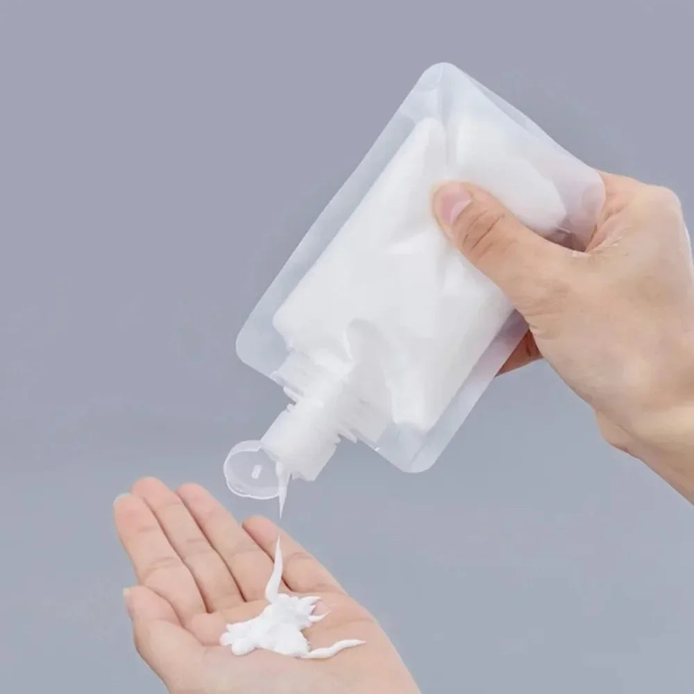 Expiratory travel fluid bag