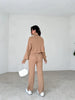 Alicia™ - Knitted turtleneck sweater and pants set