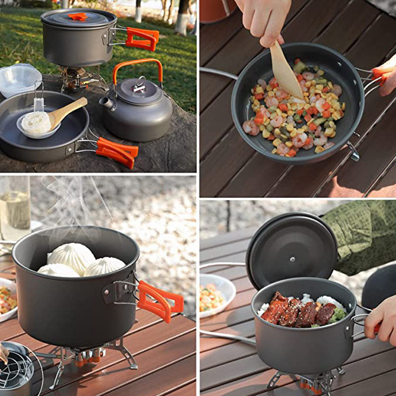 Camping cooker set