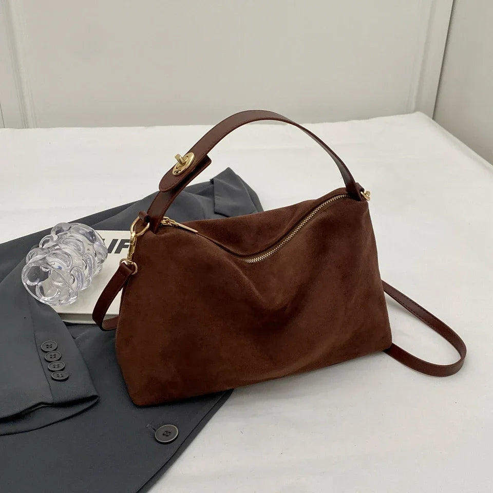 2024 Retro Luxe Frosted Shoulder Bag