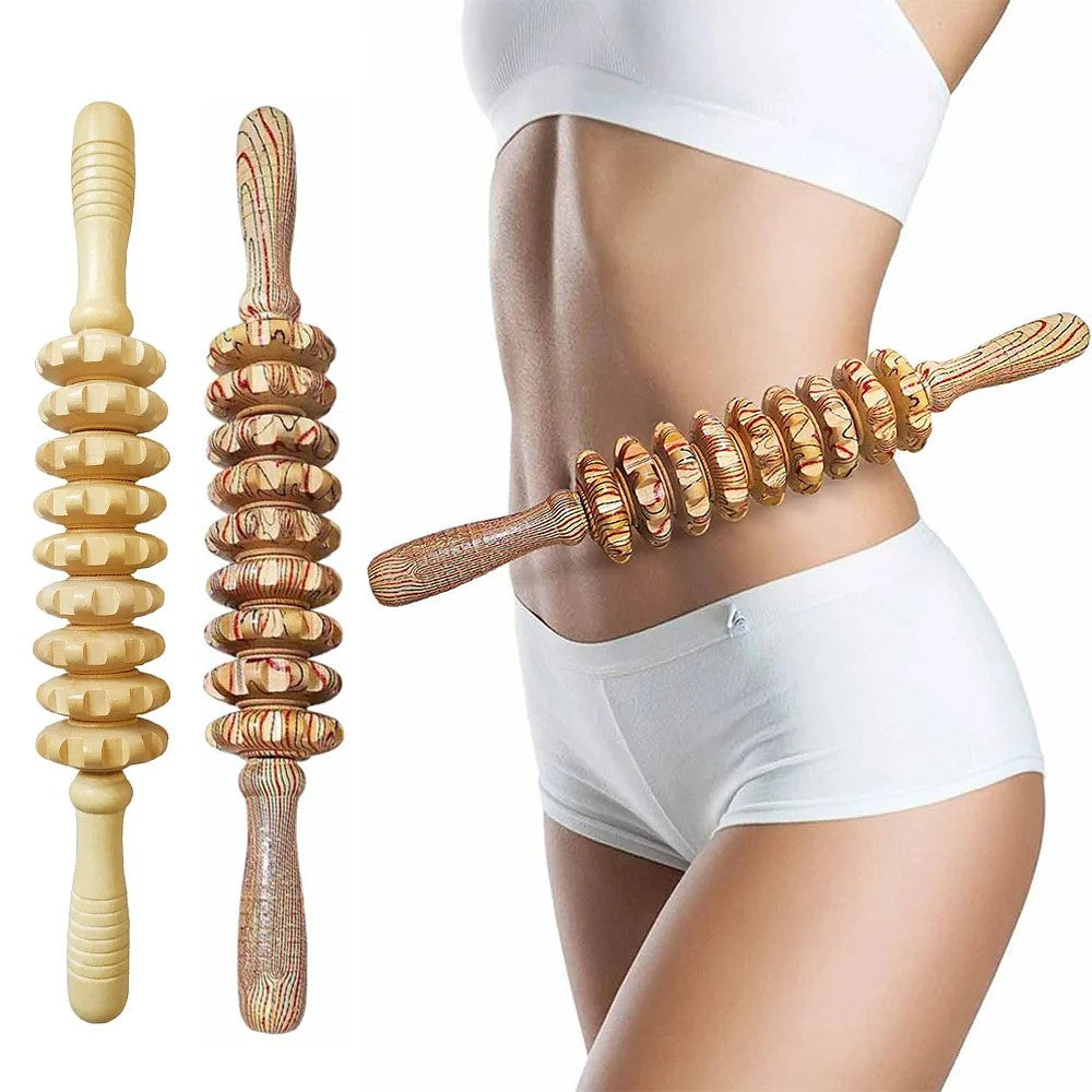 RelaxRoll™ – 9 Rollers Holz-Massager