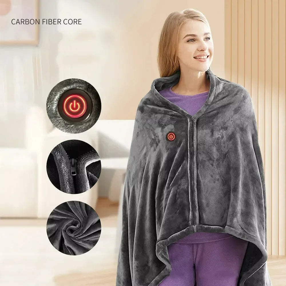 CozyWrap™ - Electric warming blanket sweater [Last day discount] 