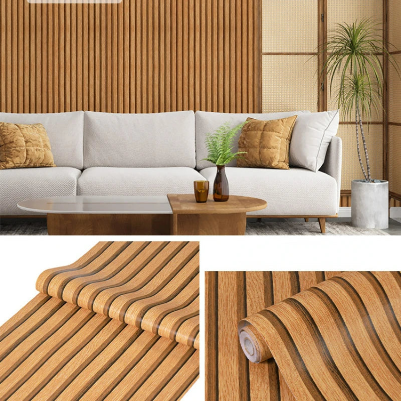 RetroWallpaper™ - 3D Effect Oak Wood Wallpaper - Give your walls a retro touch! [Last day discount]