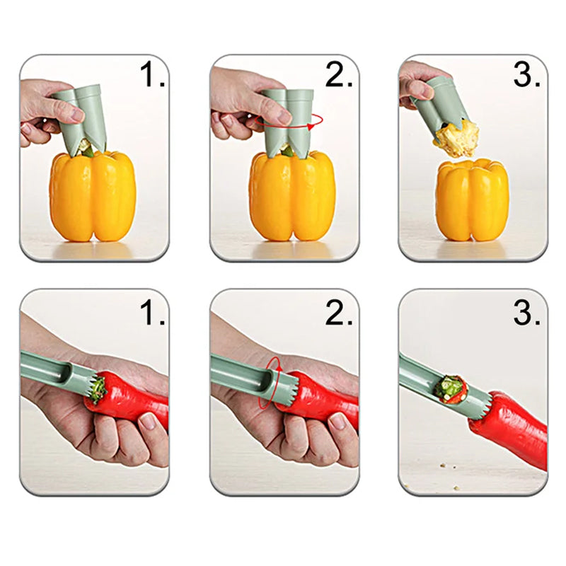 PapiMulti - Multifunctional pepper corer - perfect for coring [Last day discount]