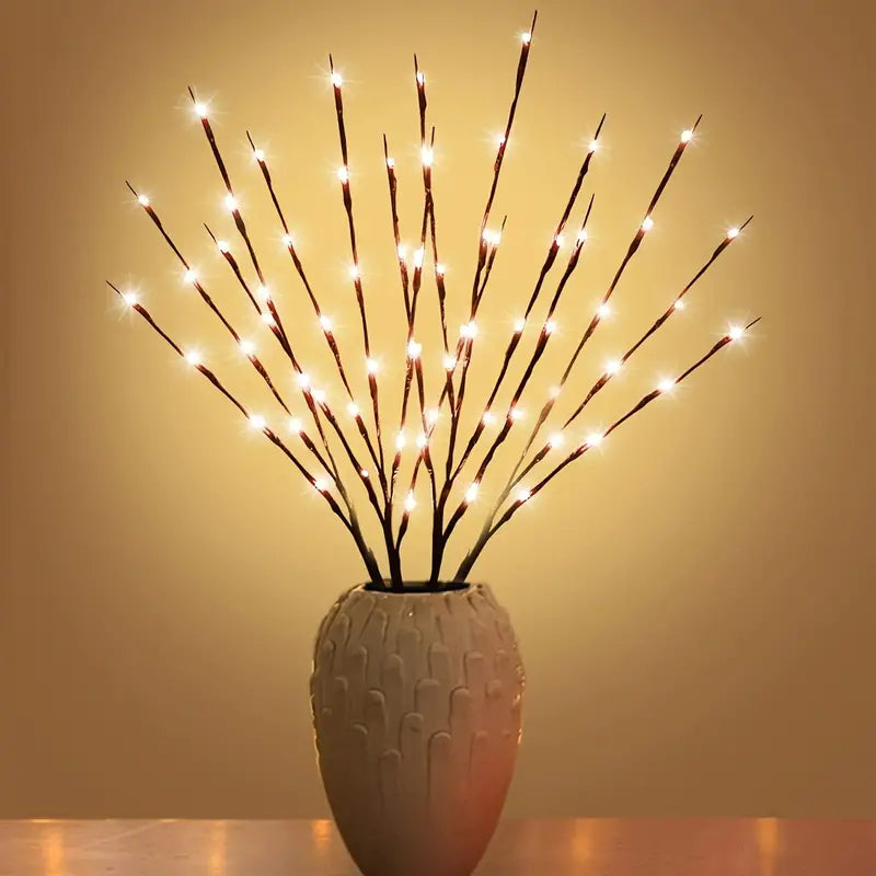 LED illuminated branches for vases