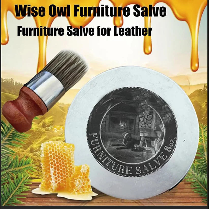 FurniSho™ - Wise Owl Furniture Ointment &amp; Brush - Transform your furniture with a touch of nature! [Last Day Discount]