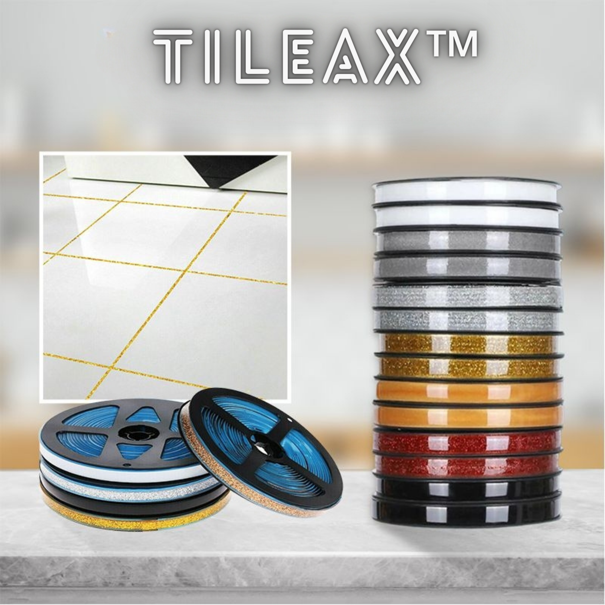 Tileax - Self-adhesive joint tape for ceramic tiles