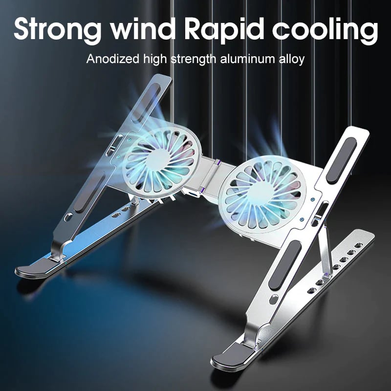 Foldable laptop cooling fan