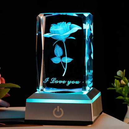 3D LED rose-I love you