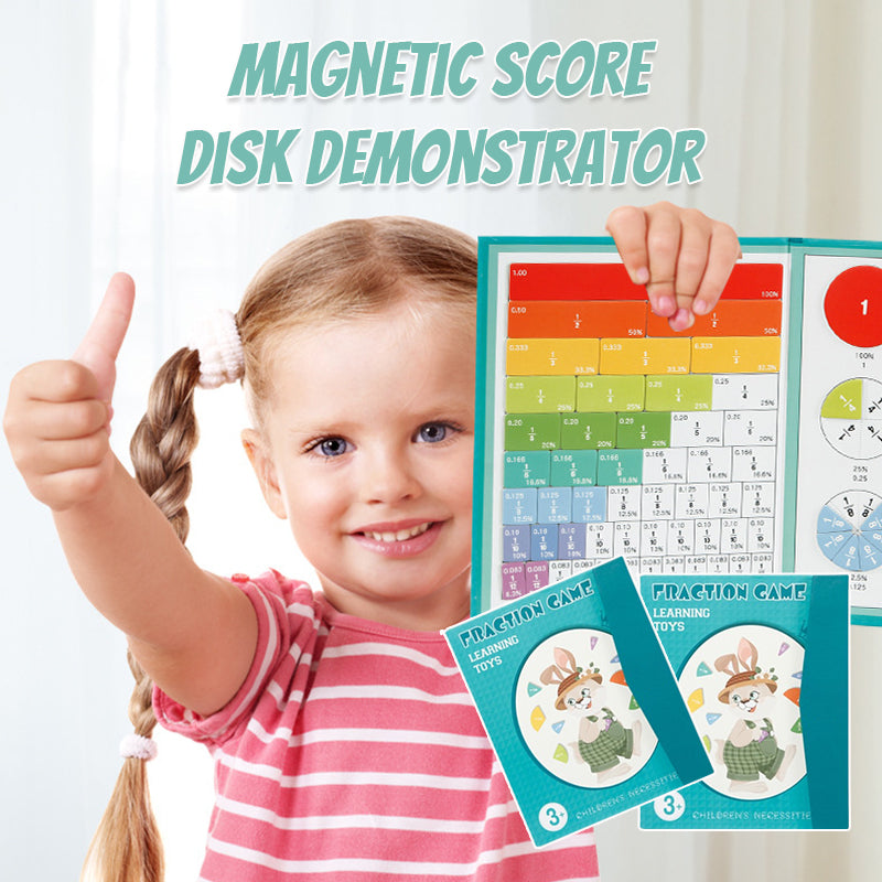 MatheKid™ - Magnetic Fraction Educational Puzzle - Learn math in a fun way! [Last day discount]