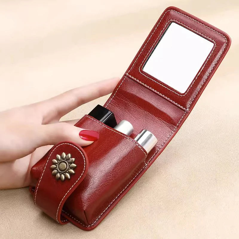 Mini make-up bag with mirror