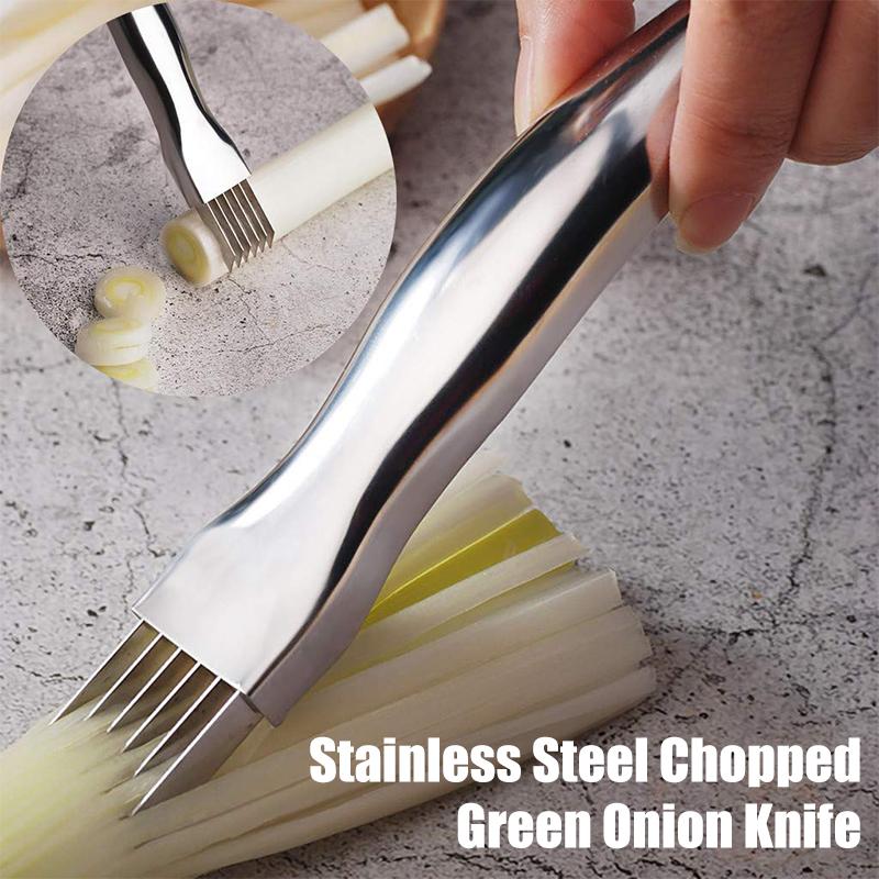 VeggieSlicer - Stainless Steel Chopper for Green Onions [Last Tab Discount] 