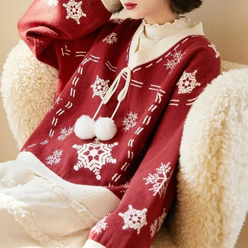 Festive women's sweater