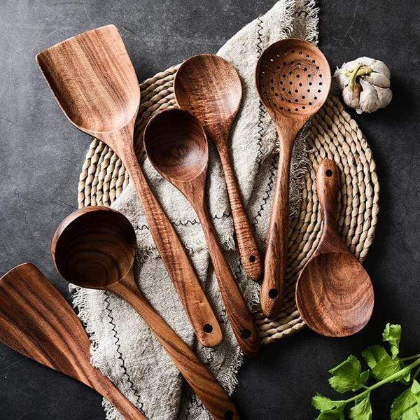 Teaky™ - Teak Utensil Set [Last Day Discount]