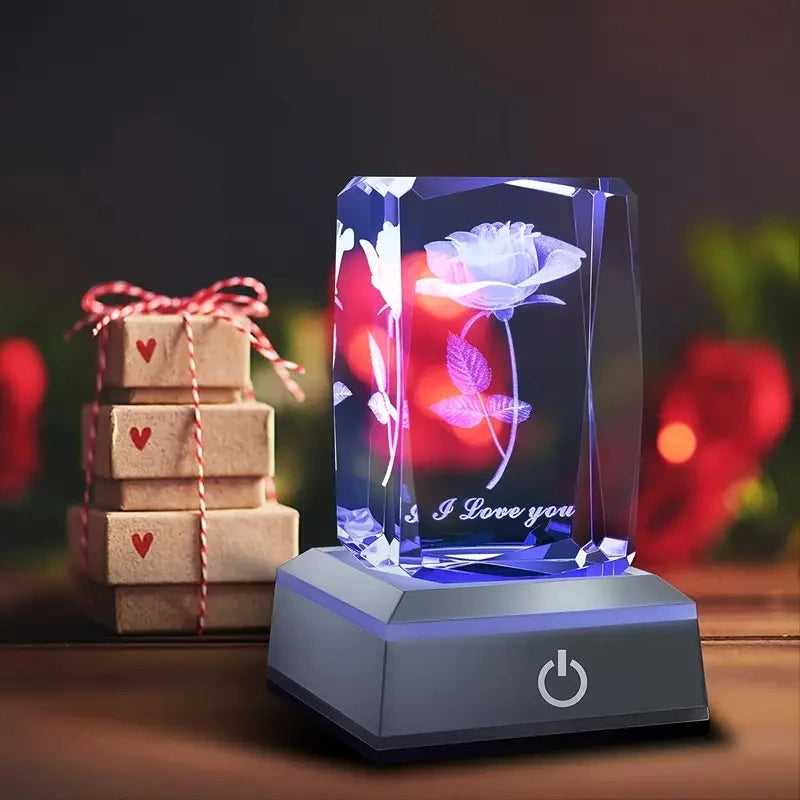 3D LED rose-I love you