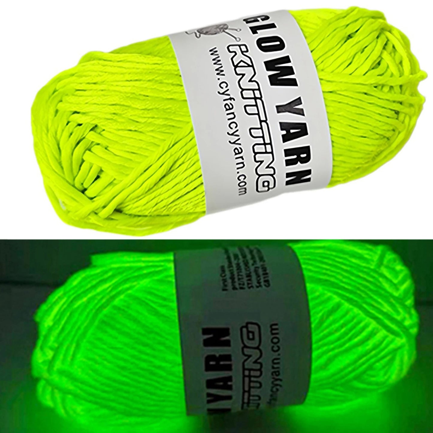 Shining polyester yarn