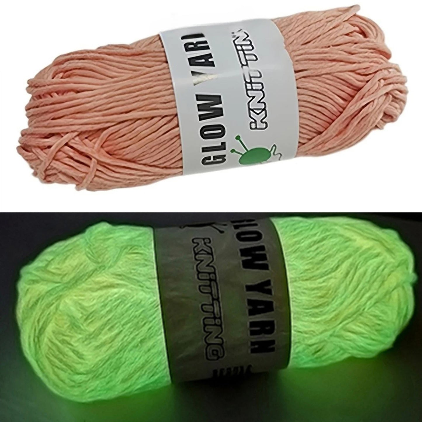 Shining polyester yarn