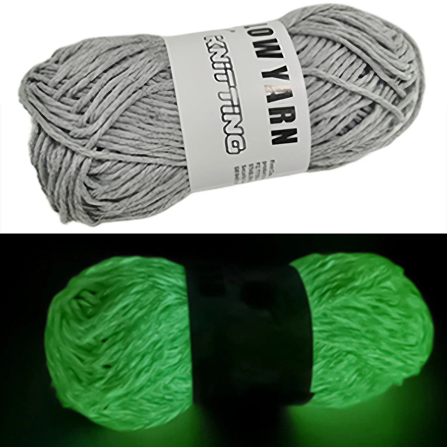 Shining polyester yarn