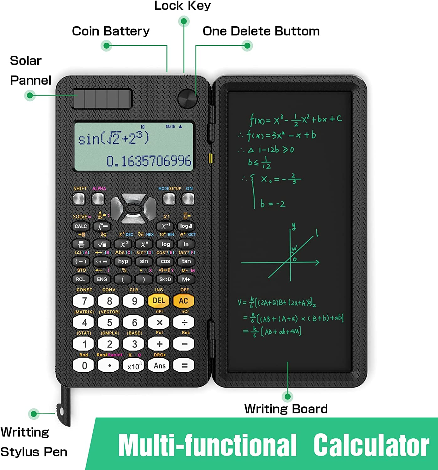 CalcuPad™ - Scientific Calculator with Writing Board [Last Day Discount]