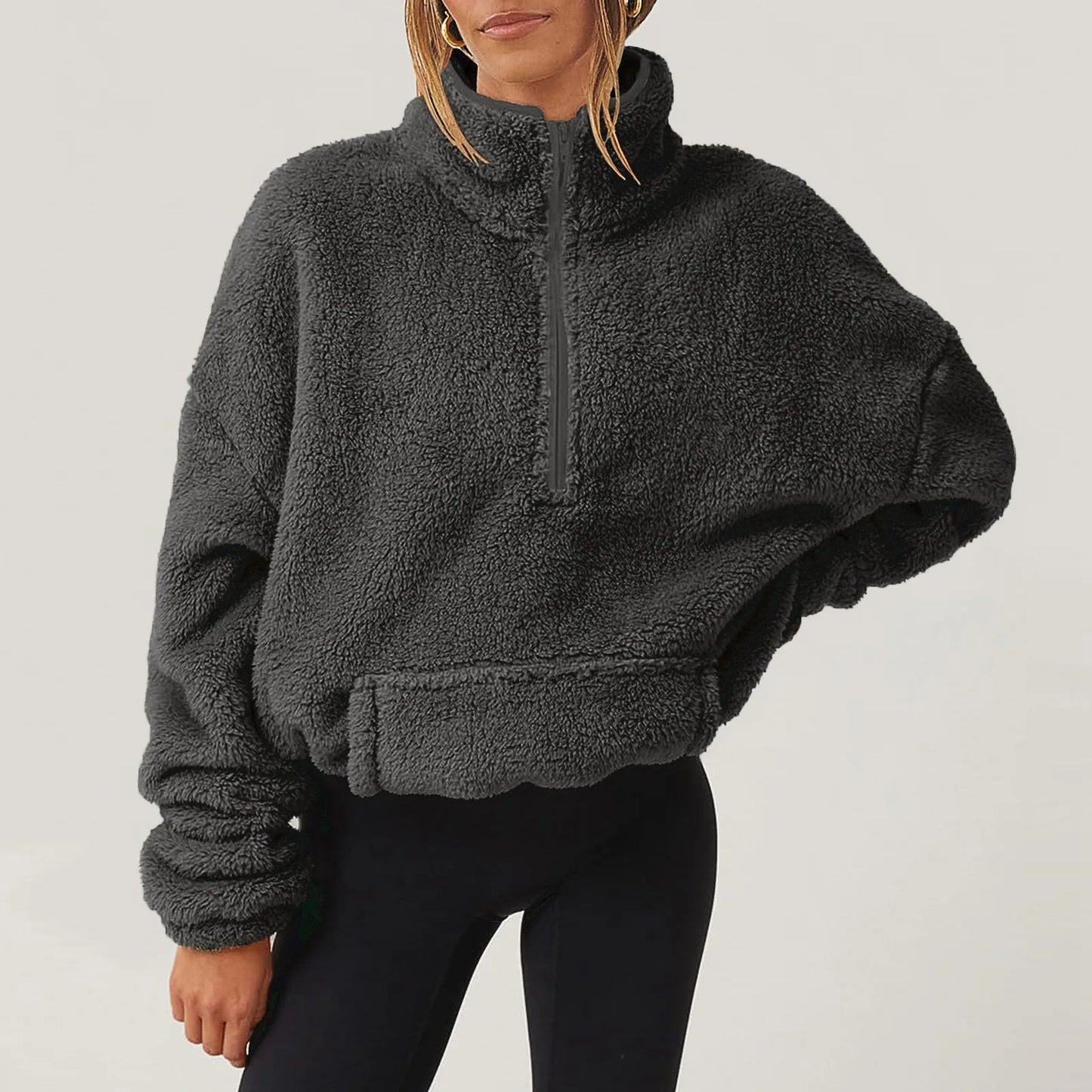 Sandra turtleneck sweater made of plush