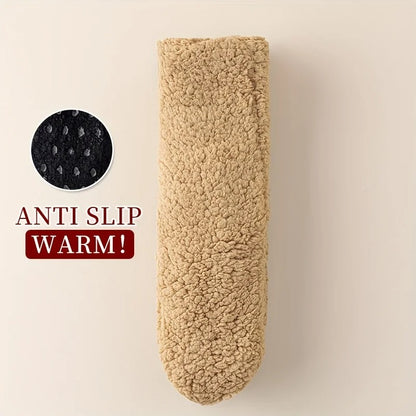 Non -slip warm fleece house socks