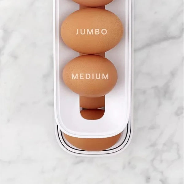 EggRack™ - Automatic Roll-Up Egg Dispenser with Double Layer 