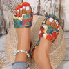 Inez - Ethnic open toe sandal with a strap