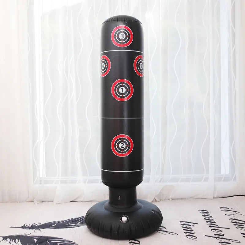 Inflatable punching bag