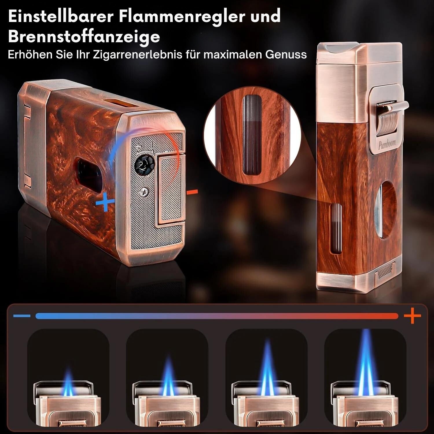 CigarCraft™ - All-in-one jet flame lighter with integrated V-cut cutting tool [Last day discount]