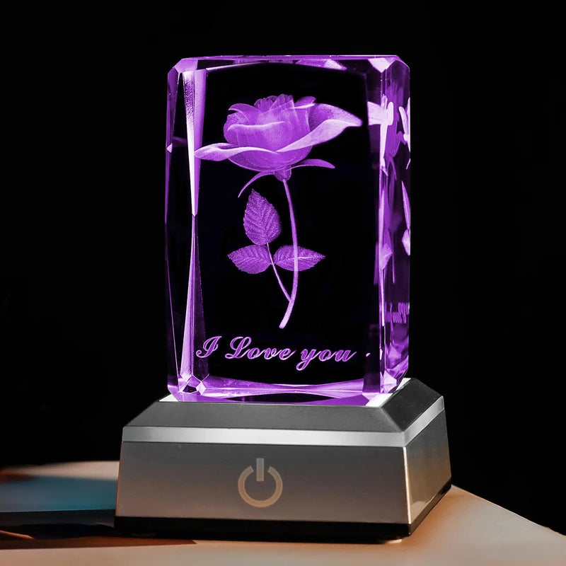 3D LED rose-I love you