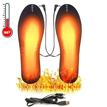 USB heated insoles