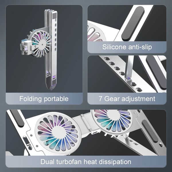 Foldable laptop cooling fan