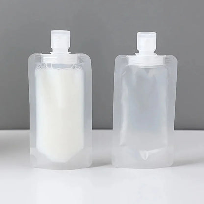 Expiratory travel fluid bag