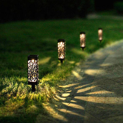 Moroccan solar -powered tower lanterns