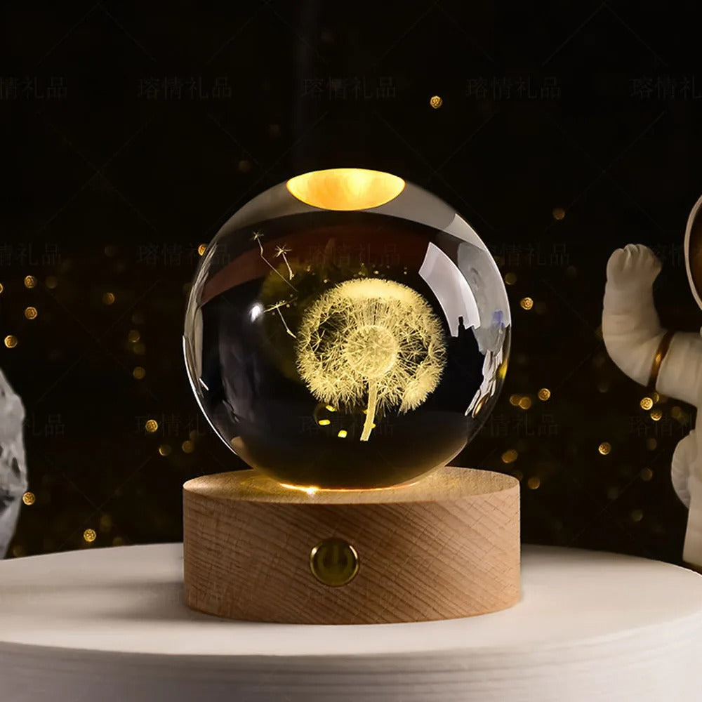 Crystal ball lamp