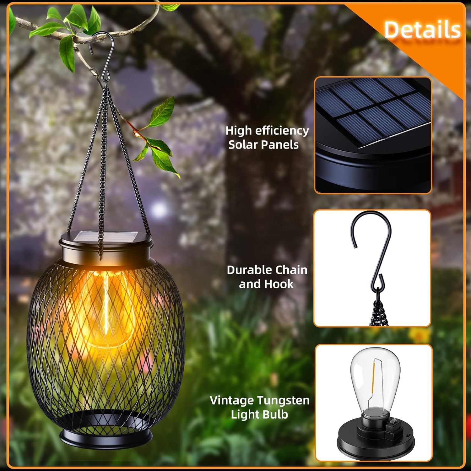 LumenVintage - Retro-style solar lighting for a charming garden atmosphere | 50% OFF