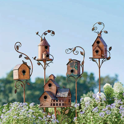 ChirppyHouse™️ - Garden Decoration Metal Birdhouse [Last Day Discount]