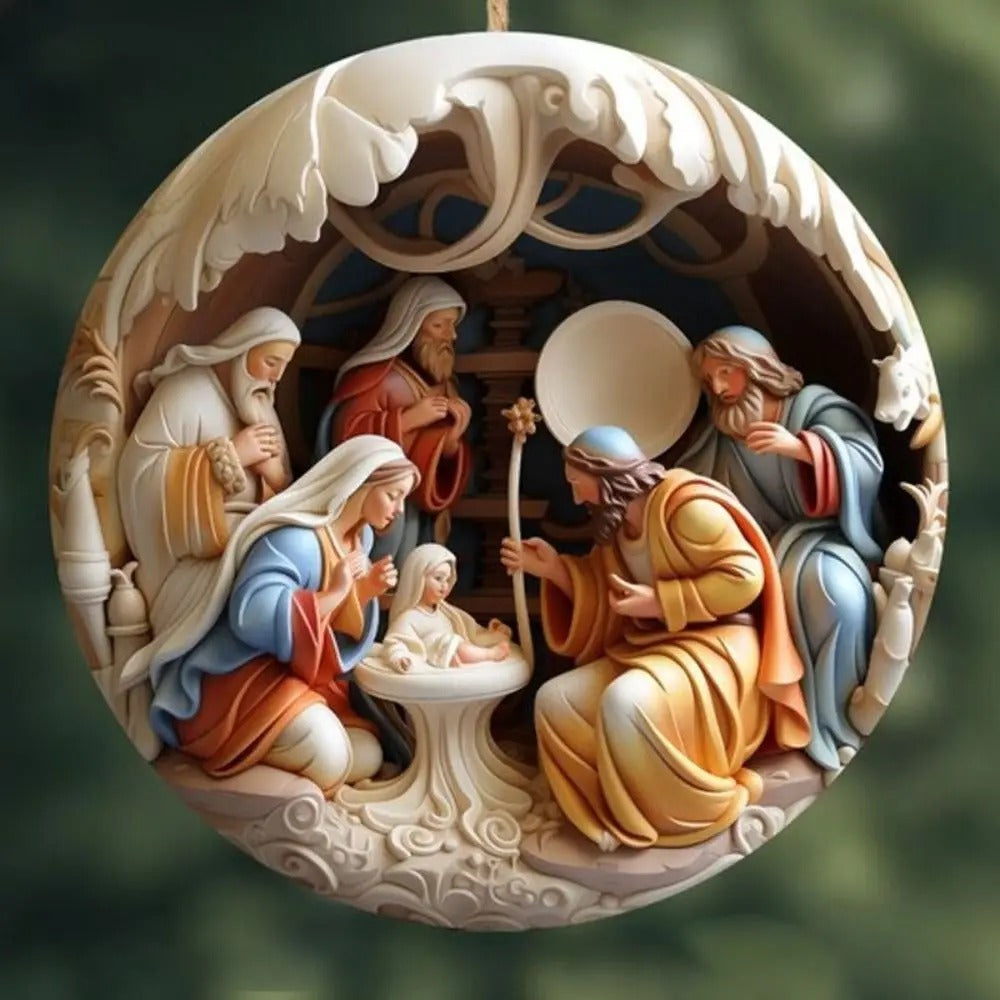 Christmas crib acryly Christmas decorations