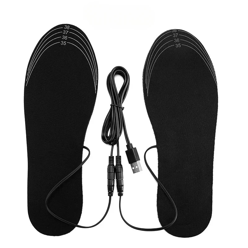 USB heated insoles