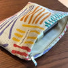 Corduroy Striped Makeup Bag