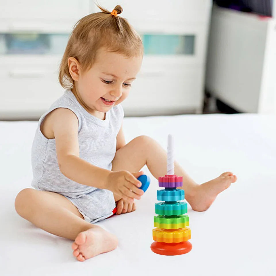 HappyTower - Colorful stacking tower for children